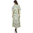 thumbnail image 6 of Bimba Women Long Cotton Kaftan Night Maxi Gown Floral Butterfly Caftan, 6 of 6