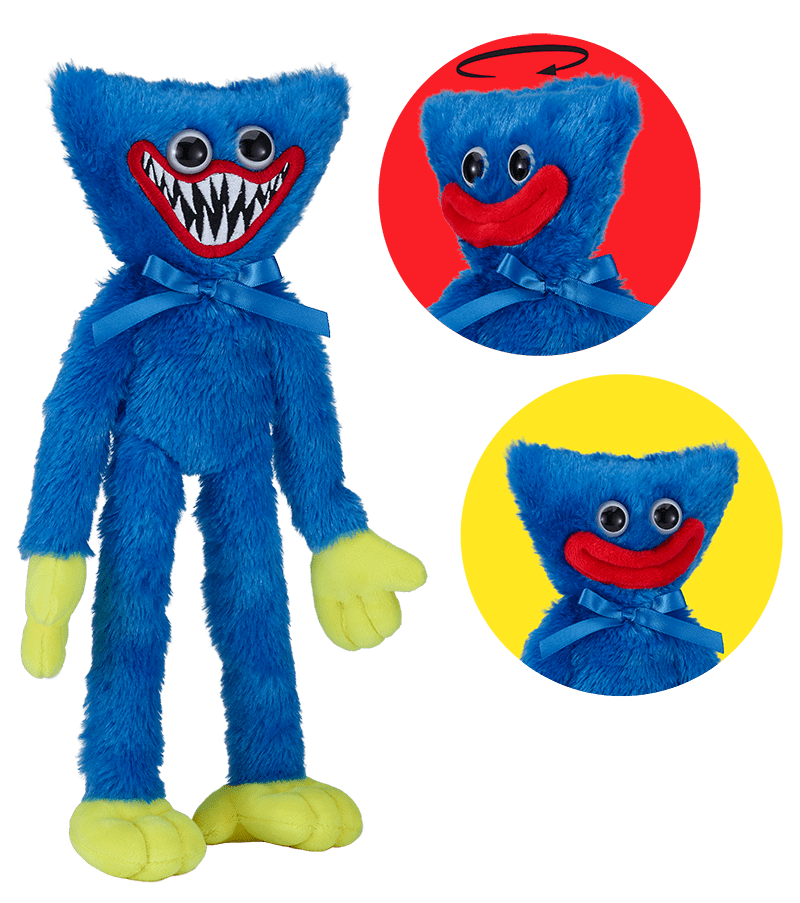  Poppy Playtime Smiling Huggy Wuggy Plush (14'' Tall, Series 1)  [Officially Licensed], MP7701 : Toys & Games