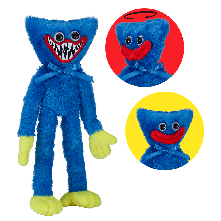 New black huggy wuggy plush toy poppy playtime game character