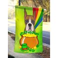 thumbnail image 2 of Carolines Treasures BB1967CHF Boxer St. Patricks Jour Toile Maison Drapeau, 2 of 4