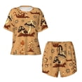 thumbnail image 4 of Lsque Brown Mushrooms Women's Short-Sleeved Pajama Set - 2 Piece Soft and Lightweight Sleepwear Set-XX-Large, 4 of 9