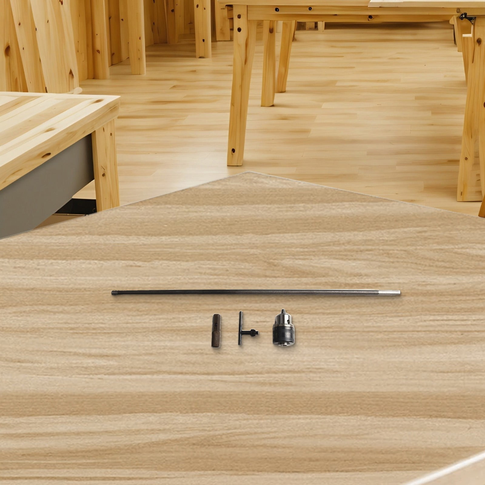 1 Set Drill Extension Connect Rod M10 Chuck Deep Hole Drilling Extension Connect Rod Hex Extention Holder Power Tool 300-600Mm