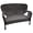 Espresso, variant on Jeco Windsor Espresso Wicker Patio Love Seat