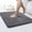 Dark Gray, variant on Bathroom Rug Bath Mat,24 inch x 16inch Waterproof Non Slip Soft Absorbent Fluffy Thick Microfiber Cozy Throw Bathroom Rugs for Tub Shower Bathroom Floors
