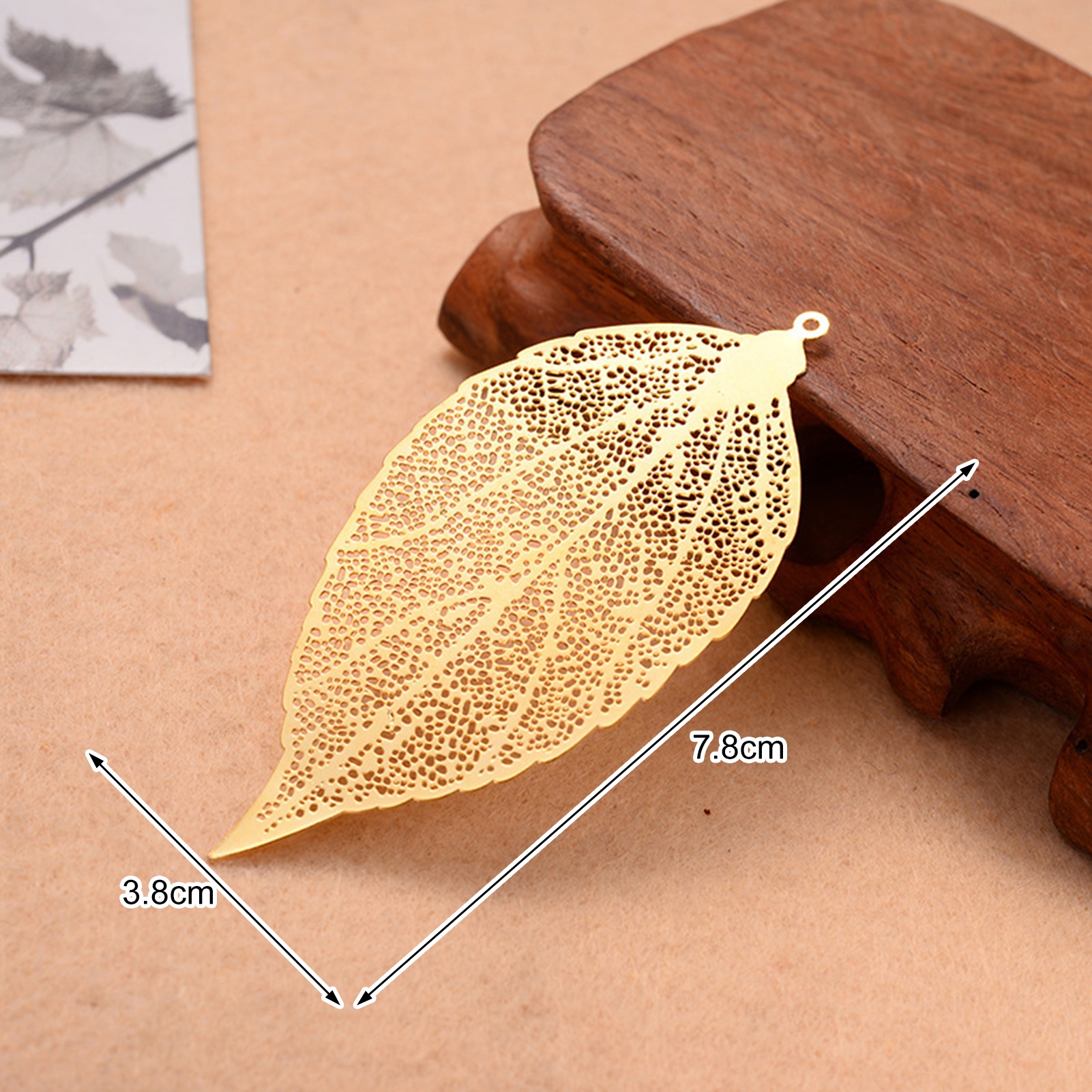 CherryHome Bookmark Gift Box Reading Bookmark Set Handmade Metal Leaf