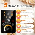thumbnail image 3 of WHALL® Grille-Pain à Écran Tactile 4 Tranches - Grille-Pain en Acier Inoxydable, 6 Réglages de Brunissage, Fentes Extra Larges avec Fonctions Bagel, Annuler, Décongeler, 3 of 5
