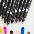 thumbnail image 2 of Graflsoa Dual-Tip Brush Pens Set - 12 Vibrant Colors for Drawing, Coloring & Journaling with Soft Brush & Fine Tips, PP Box Packaging, 2 of 6