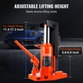 thumbnail image 3 of VEVOR Hydraulic Toe Jack, 5 Ton On Toe Toe Jack Lift, 10 Ton On Top Lift Capacity Machine Jack, 0.8-6.8 in Toe Height, 11.3-17.3 in Top Height, Air Hydraulic Claw Jack for Machinery, Industry, 3 of 9