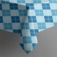 thumbnail image 4 of Blue White Checkerboard Checkered Pattern Rectangle Tablecloth 60"x102",Waterproof Polyester Rectangle Table Cloth, Wipeable Spillproof Polyester Tablecloth for Dining, Camping, Indoor and Outdoor, 4 of 6