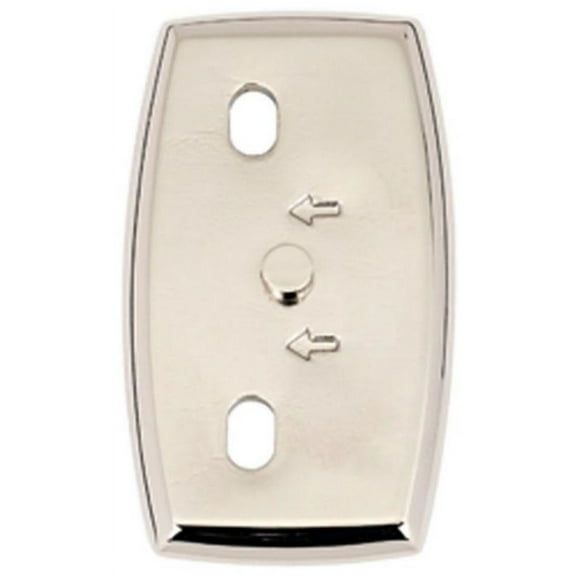 Alno A8990 Euro Series Horizontal Base Plate Escutcheon For A8950 - Nickel