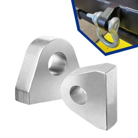 1" Thick Steel For Car Truck Tractor Mount 2pcs Weld On Shackle Clevis Mount