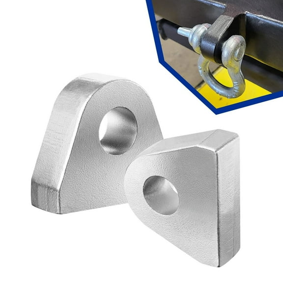 1" Thick Steel For Car Truck Tractor Mount 2pcs Weld On Shackle Clevis Mount