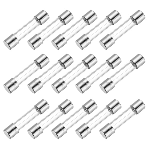Uxcell 8A 250V Glass Fuse 5x20mm Time Delay Fuse UL Listed Slow Blow Fuse for Home Appliances(Pack of 15)