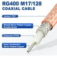 thumbnail image 4 of czcpp-N Câble Mâle vers N Mâle Faible Perte RG400 30cm pour Antenne WiFi 4G LTE GPS Routeur Radio Amateur, 4 of 4