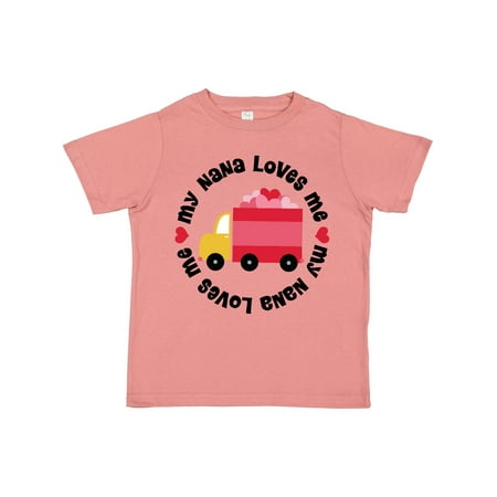 

Inktastic My Nana Loves Me Valentine Gift Toddler Boy or Toddler Girl T-Shirt