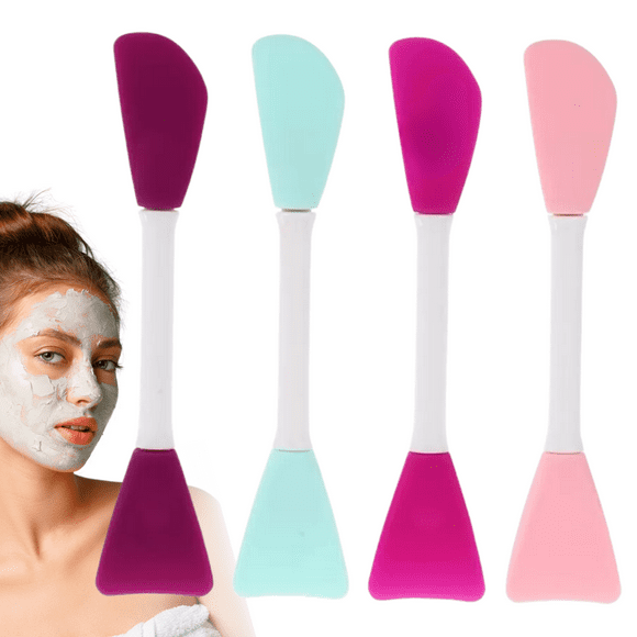 Brochas Silicona Aplicar Mascarillas Skin Care Crema Kit 4 Pzs