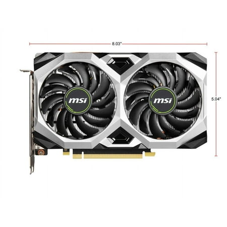 MSI - NVIDIA GeForce GTX 1660 Super Ventus XS OC 6GB GDDR6 PCI Express 3.0 Graphics Card - Black