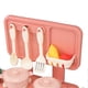 thumbnail image 2 of Kitchen Playset Children Kitchen Utensils Set Realistic Cooking Playset Girls Baby Housewares Kitchen Toy Red, 2 of 4
