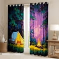 thumbnail image 2 of Erosebridal Teens Happy Camping Curtains Pack of 2 (42x84 Each),Jungle Tent Adventure Theme Curtains Blackout for Boys Girls,Super Cozy Room Decor, 2 of 6