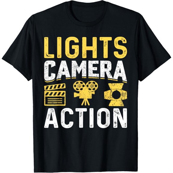 Exquisite and comfortable-Lights Camera Action Movie Filmmaking Cinema Director T-Shirt