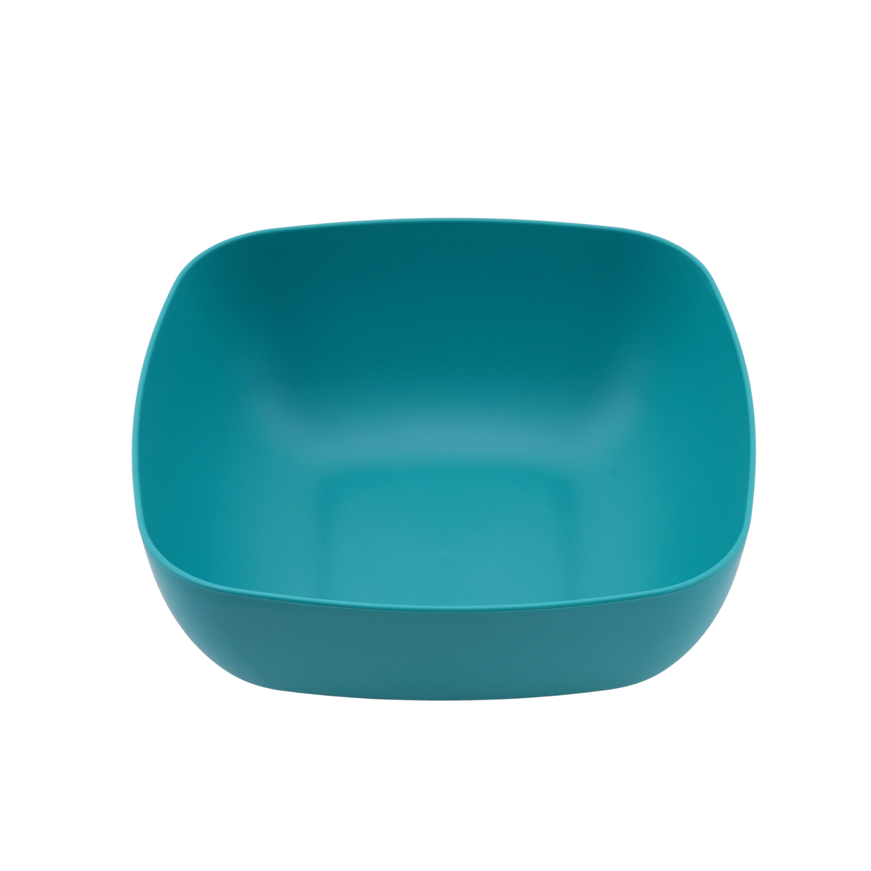 Mainstays 45Ounce Square Plastic Cereal Bowl, Teal