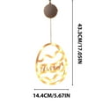 thumbnail image 5 of Easter Decorations - LED Lights - Easter Window Decorations Lights Easter Eggs Suction Cup Lantern, 5 of 7