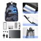 thumbnail image 4 of Easygdp Black And Blue Lightning Dragon Mochila Casual para Portátil, Mochila para Escuela, Viajes, Negocios, 4 of 5