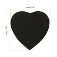 thumbnail image 2 of Uxcell 5.9" Heart Canvas Board for Painting, 2 Pcs Blank Panels, Black, 2 of 5