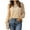 Khaki, variant on Weardear Women Lace Tops Long Sleeve Mock Neck Casual Dressy Tops with Separable Camisole Sexy Blouses Shirts 2 PCS Set