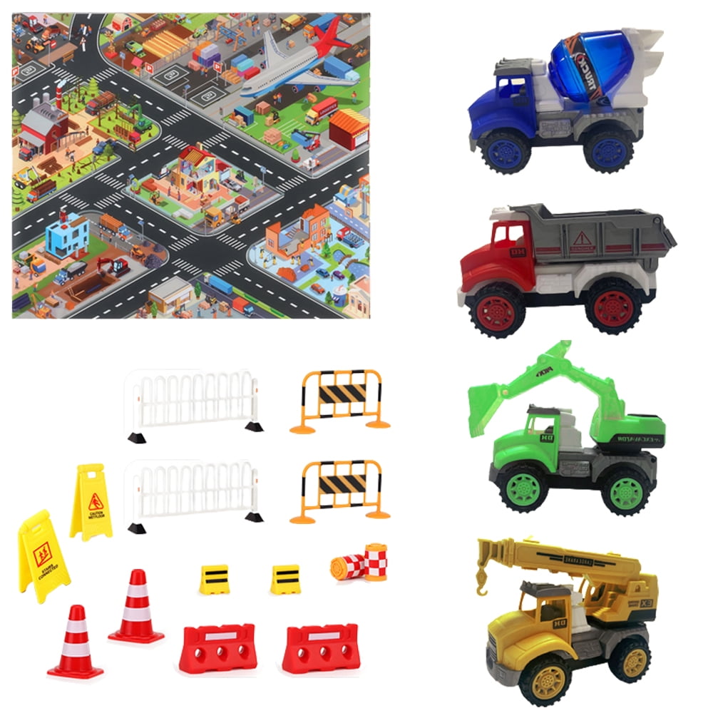 EASTIN Toddler Construction Truck Toys for 3 4 5 6 Year Old Boys