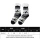 thumbnail image 2 of Calcetines navideños con estampado de ciervos, antideslizantes, 1 par, para niñas y mujeres, color negro Kuymtek Multicolor, 2 of 8