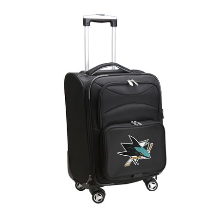 MOJO Black San Jose Sharks 21 Softside Spinner Carry-On MOJO Black San Jose Sharks 21 Softside Spinner Carry-On