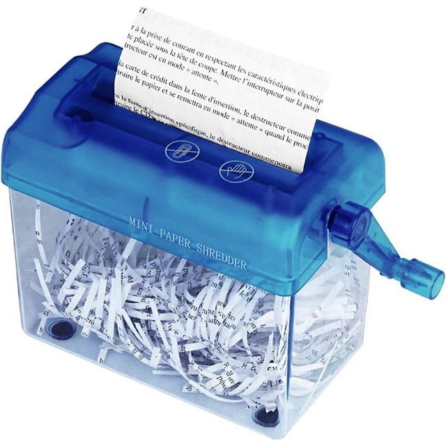 Document Cutting Tool, Portable Mini Shredder For Office Home Use, Manual Shredder With Easy Operation And Perfect Size For Convenient Document Management