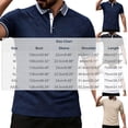 thumbnail image 4 of Men's Solid Color Knit Casual Shirt Tops, Short Sleeve Lapel Breathable Cooling Quick Dry, Summer Beach Vacation Travel Gym Fitness Outfits, Modern Essential | JASKFLY,Navy M, 4 of 7