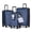 Navy Blue, variant on WEPLUS 3 Piece Hardside Carry On Luggage Sets TSA Lock Spinner Wheels 20"24"28" Suitcase with Cup Holder