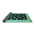 thumbnail image 2 of Ahgly Company Indoor Rectangle Oriental Turquoise Blue Industrial Area Rugs, 4' x 6', 2 of 4