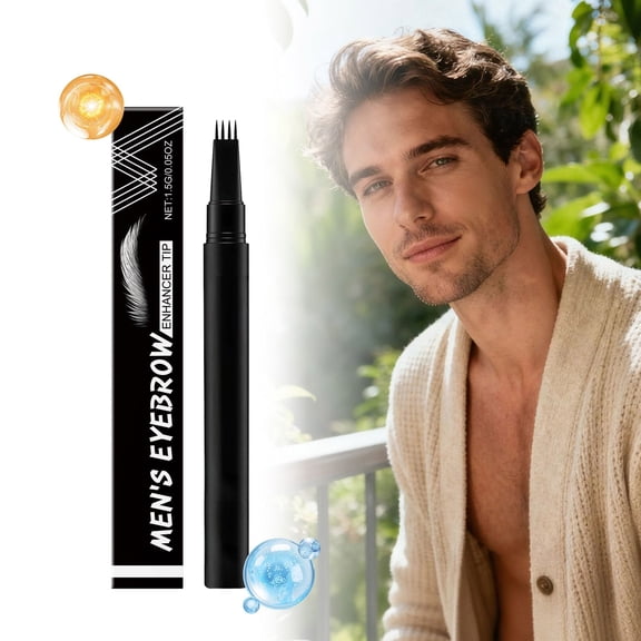 Eyebrow Enhancer For Men Featuring A 4-Tip Pen And Brush In Thin Patchy Areas In Beardsfacial Hair Enhancer Buildable Volumizing Brows Just For 1- Day Beard Bro