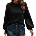 thumbnail image 2 of BEFOKA Women's 2025 Fall Knit Shirts Pullover Sweaters Cutout Oversized Long Sleeve Crewneck Sweatshirt Jumperes Tops Winter Clothing Basic Tees Shirts Loose Fits Outerwear, 2 of 5