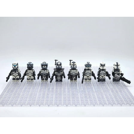 Star Wars 104th Commander Wolffe Custom Minifigures Assortment Set 8pcs