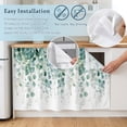 thumbnail image 5 of Eucalyptus Leaves Cabinet Curtain 32"Wx55"L,Dustproof Pantry Door Curtain W/ Self Adhesive Tape,Green Botanical Summer Spring Leaves Tall Storage Cover Privacy Drape for Bathroom Kitchen Laundry Room, 5 of 9
