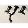 thumbnail image 2 of Kingston Brass KS3020NX Hamilton Two-Handle Wall Mount Roman Tub Faucet, Matte Black, 2 of 7