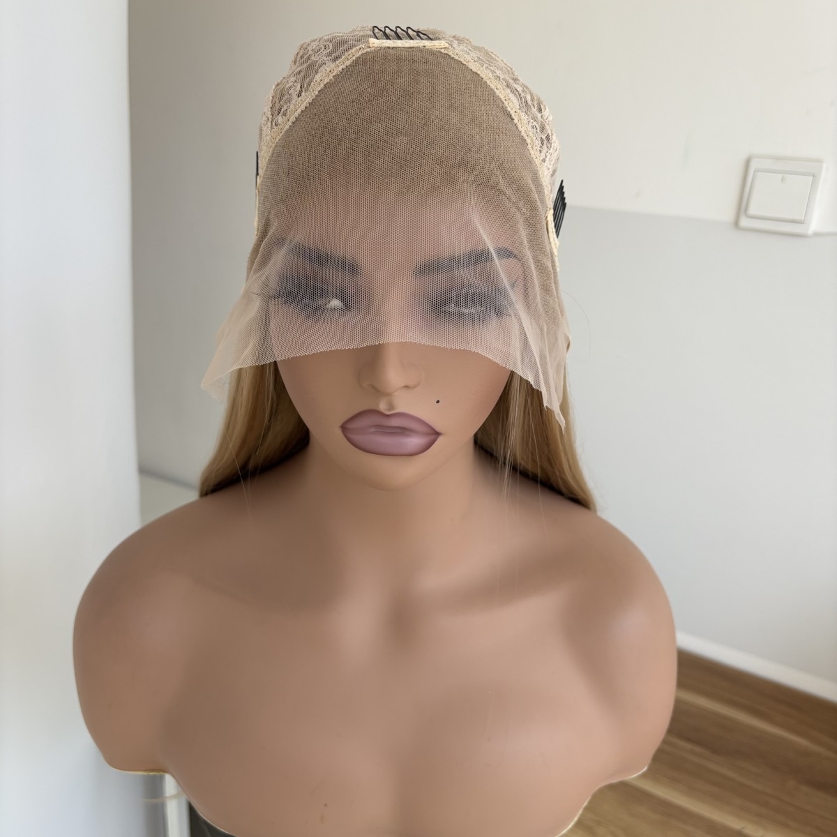 MISSWEN Heat Resistant Hair Blonde Long Glueless Lace Front Wig Daily Wear 26 inch Cosplay HD Lace