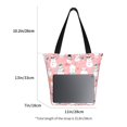 thumbnail image 3 of Fotbe Cute Pink Snowman Cat Bolsa de Playa con Estampado, Bolsa de Hombro, Bolsa de Mano Espaciosa, Bolsa de Viaje Ligera, Bolsa de Compras Versátil, 3 of 6