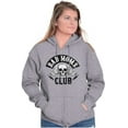 thumbnail image 4 of Bad Moms Club Funny Mothers Day Skull Zip Hoodie Sweatshirt Women Brisco Brands X, 4 of 6
