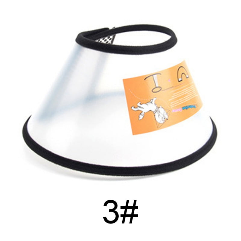 Adjustable Recovery Pet Cone ECollar for Cats Puppy Rabbit, Plastic