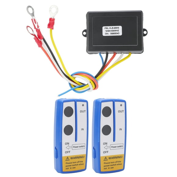 Car Winch Remote Receiver, Portable Wireless Winch Remote Control Kit Universal Anti Interference Power Saving  For Car ATV Truck