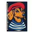 thumbnail image 7 of FORMRS 1-Subject Spiral Notebook 8" x 5" College Ruled 60 Refillable Sheet A5 Hard Cover, 2 Pack, Blue Dog Artist, 7 of 7