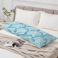 thumbnail image 6 of Aqua Blue Coastal Body Pillow Cover 20 x 54 Inch Decorative Pillow Cover Summer Nautical Ocean Beach Lumbar Pillowcase Seasonal Rectangle Cushion Case for Couch Sofa Bed Living Room, 6 of 9