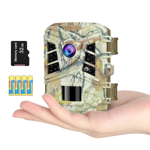 VANBAR 1080P 20MP Trail Camera with Night Vision,Super Fast 0.2s Deer Game Camera for Wildlife Hunting Monitor,with 32GB Card and Baterries