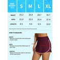 thumbnail image 2 of ALove Womens Solid Swim Bottoms Shirred Waistband V Slit Swim Skirts Built-in Shorts, 2 of 8